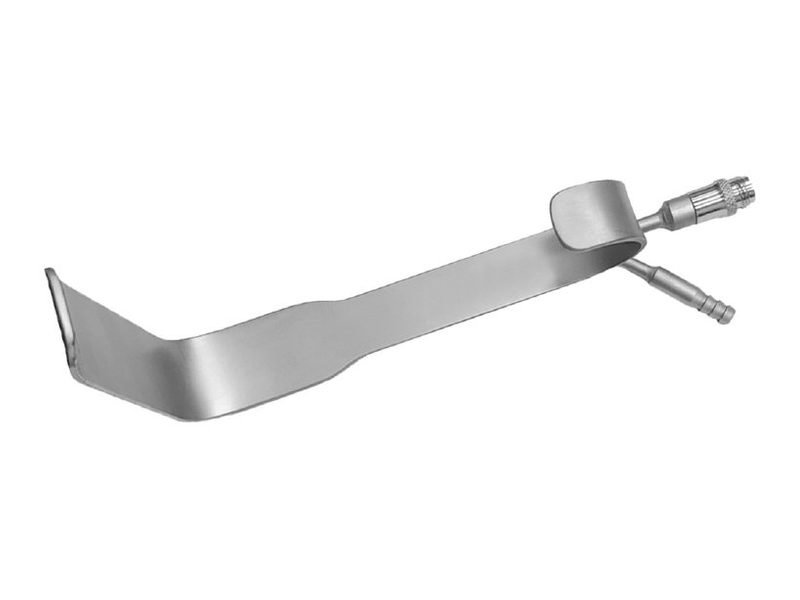 Universal Retractor Fiber-Optic + Suction - 9cm